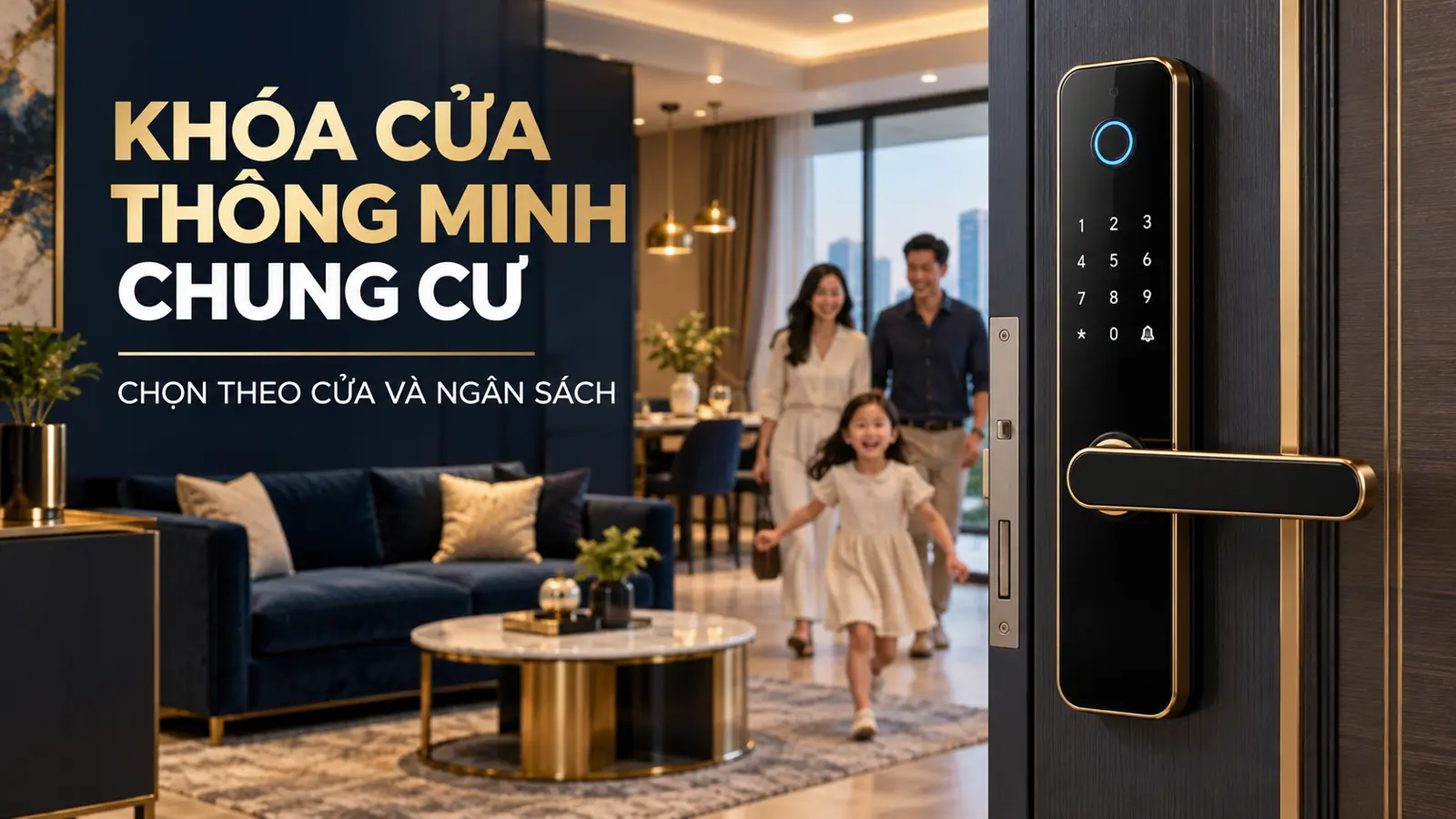 Khóa cửa thông minh chung cư: Chọn theo cửa và ngân sách