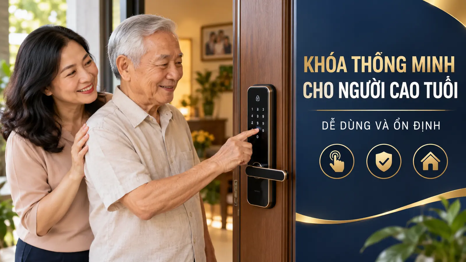 Khóa thông minh cho người cao tuổi: Ưu tiên dễ dùng và ổn định