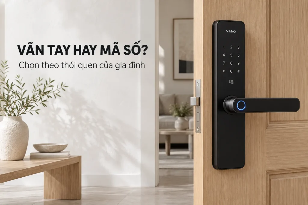 Nên mua khóa vân tay hay khóa mã số cho gia đình?