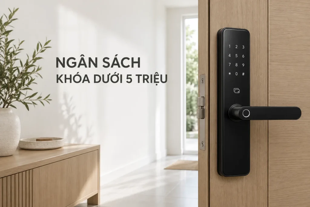 Khóa cửa thông minh dưới 5 triệu: Lập ngân sách thế nào cho đủ?