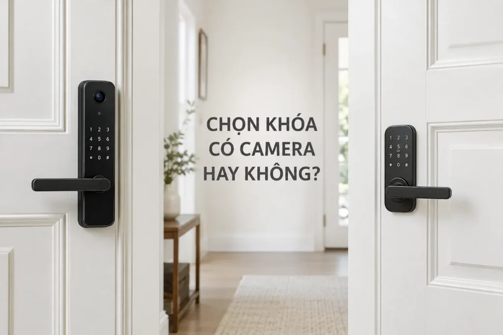 Khóa có camera hay khóa thường: So sánh theo nhu cầu gia đình
