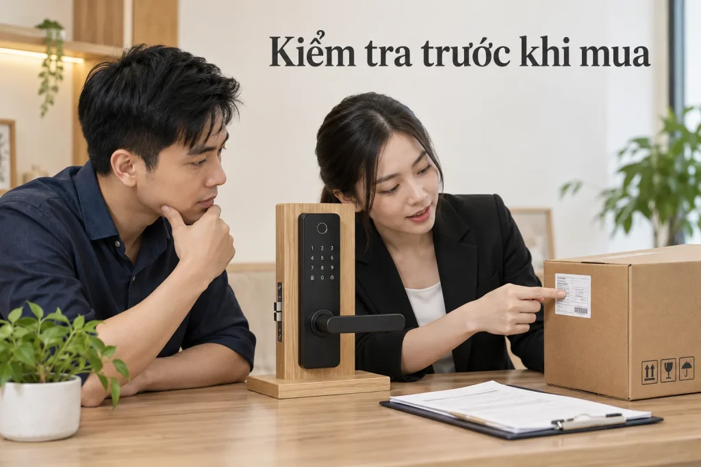 Khóa thông minh chính hãng: Cách kiểm tra trước khi mua