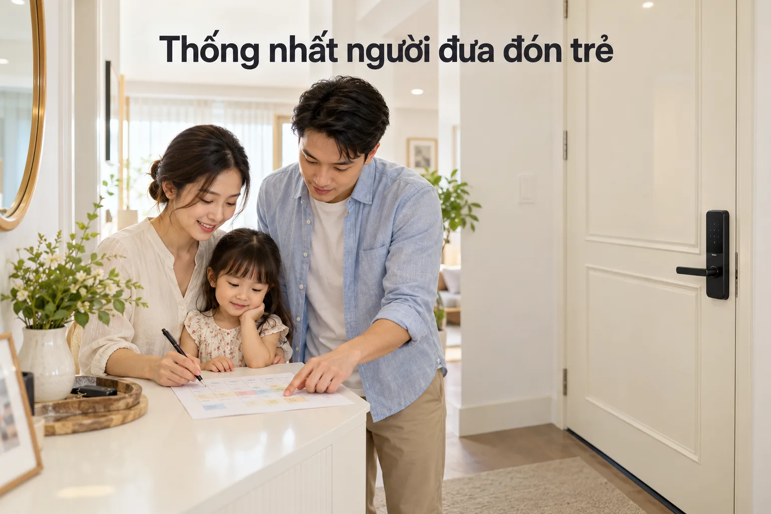 Nhà có trẻ nhỏ: Quản lý quyền mở cửa cho người chăm sóc